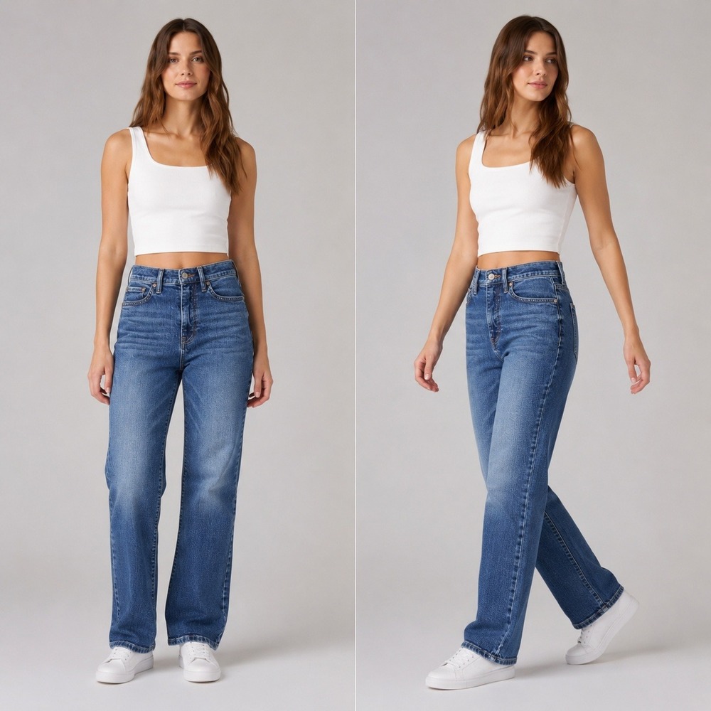 Lucky Brand Bridgette High Rise Bootcut Jeans Blue Denim Women Size 2 26 Regular